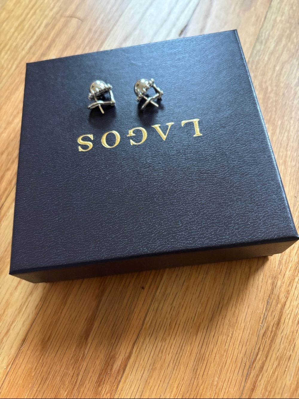 LAGOS Silver Caviar Bubbly Stud Earrings - Silver - Picture 3 of 4